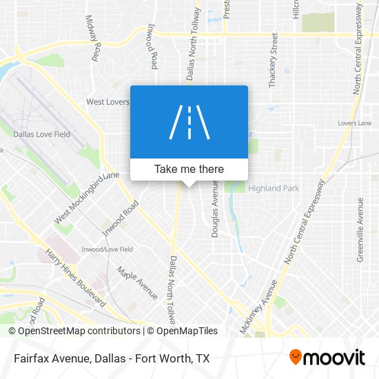 Fairfax Avenue map