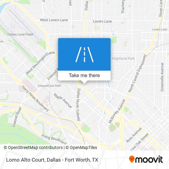 Lomo Alto Court map