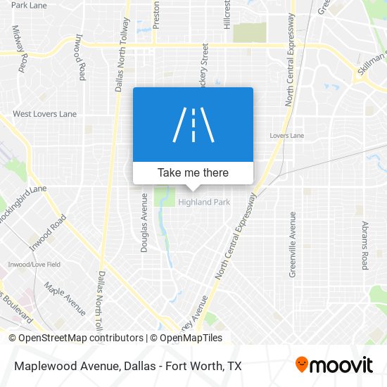 Mapa de Maplewood Avenue