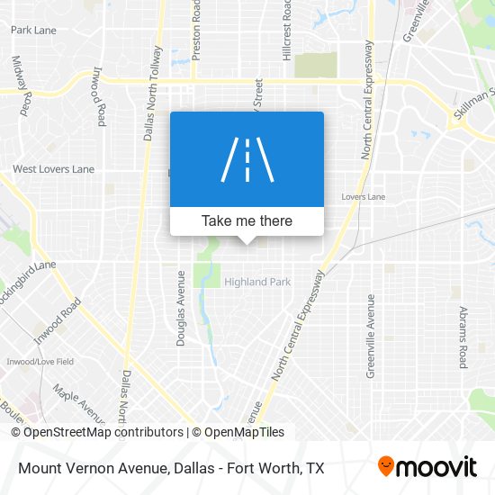 Mount Vernon Avenue map