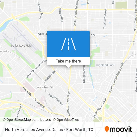 North Versailles Avenue map