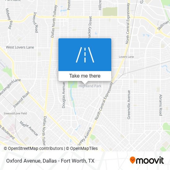 Oxford Avenue map