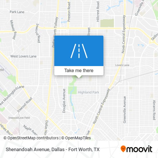 Mapa de Shenandoah Avenue