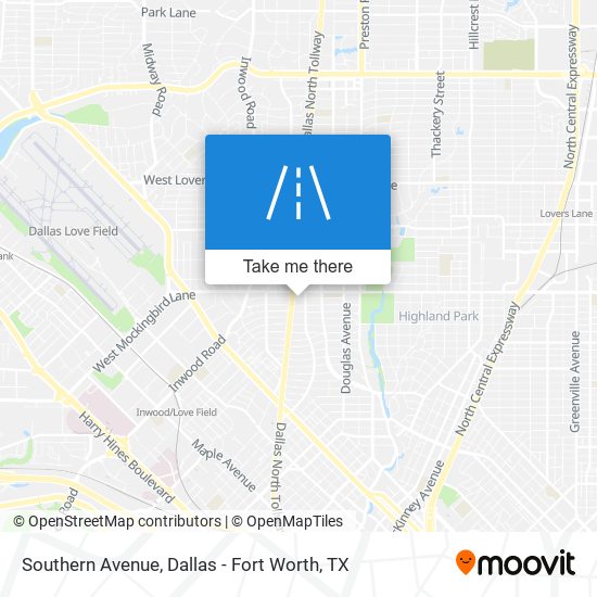 Southern Avenue map