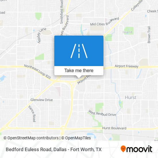 Mapa de Bedford Euless Road