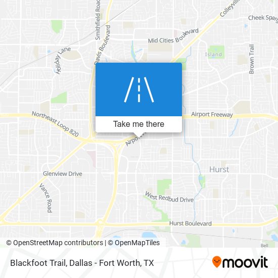 Mapa de Blackfoot Trail