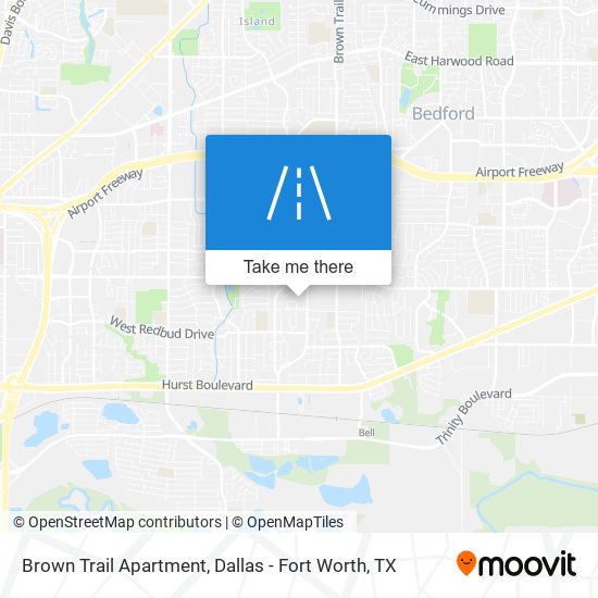 Brown Trail Apartment map