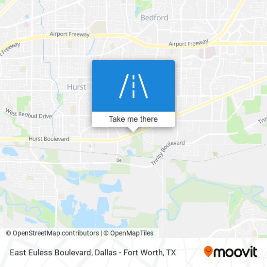 East Euless Boulevard map