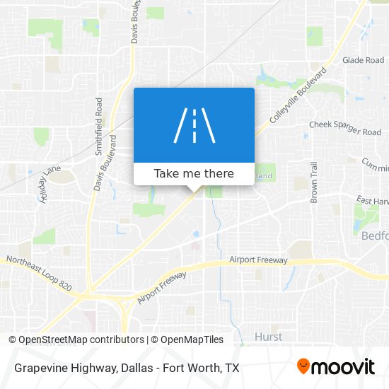 Grapevine Highway map