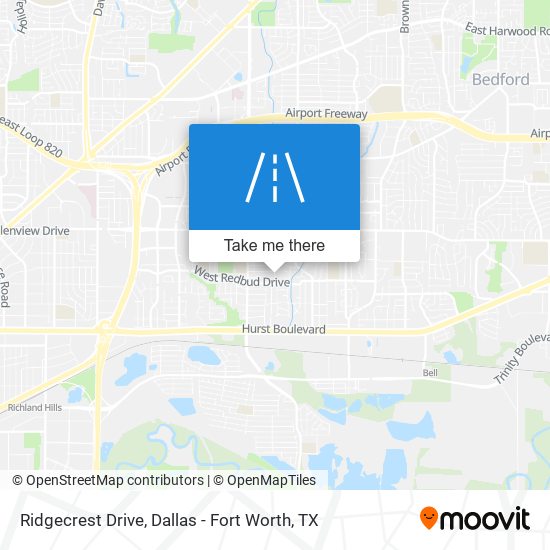 Ridgecrest Drive map