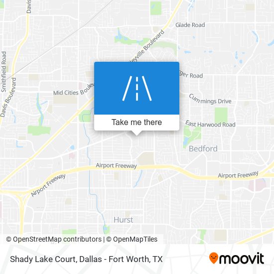 Shady Lake Court map