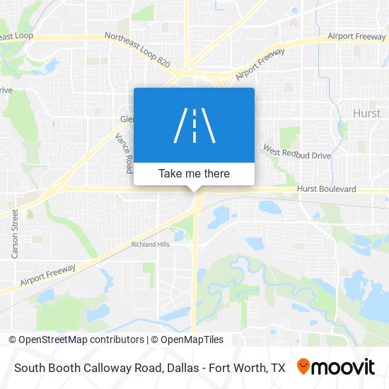 South Booth Calloway Road map