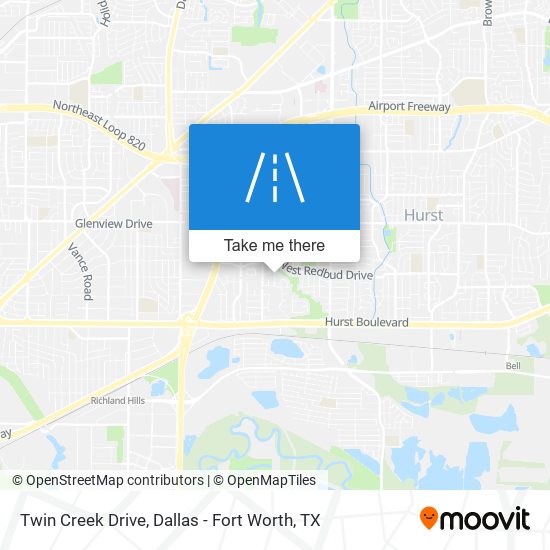 Twin Creek Drive map