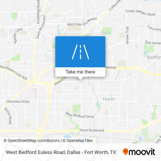 Mapa de West Bedford Euless Road