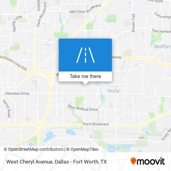 West Cheryl Avenue map
