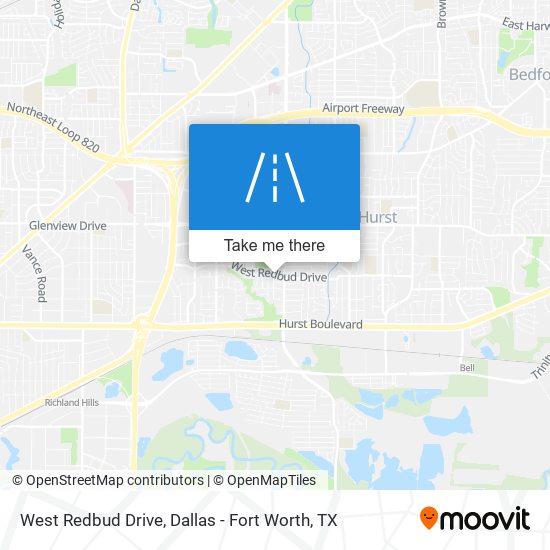 West Redbud Drive map