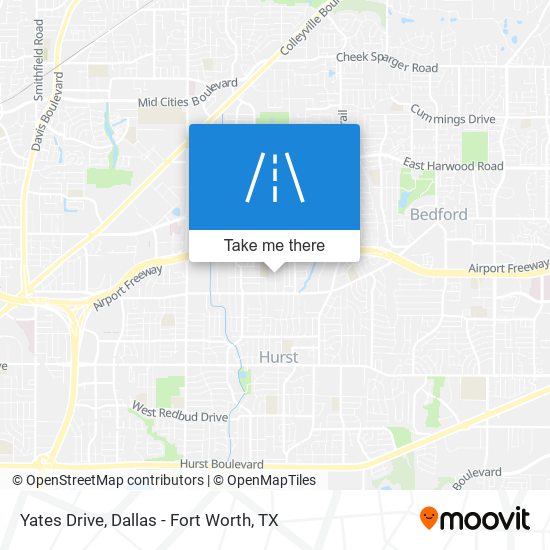 Yates Drive map