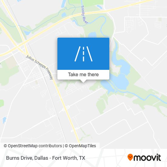 Burns Drive map