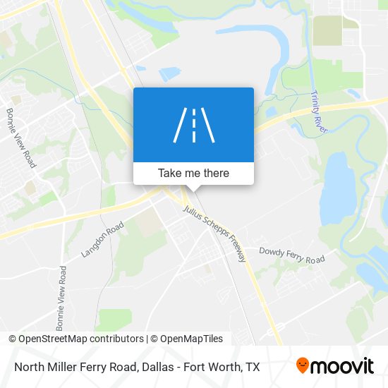 North Miller Ferry Road map
