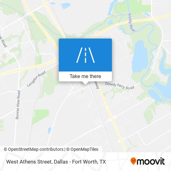 West Athens Street map