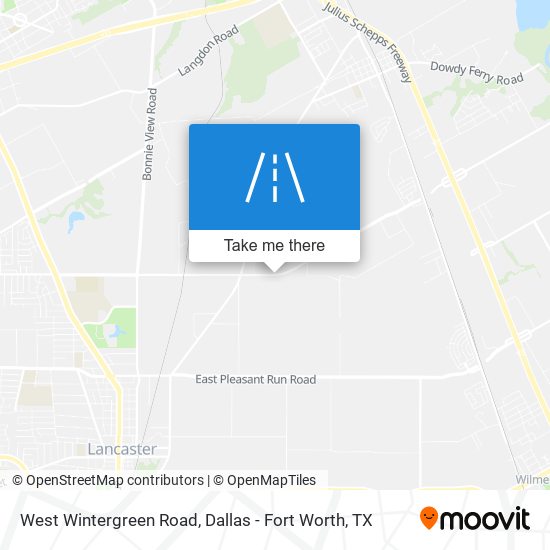 West Wintergreen Road map
