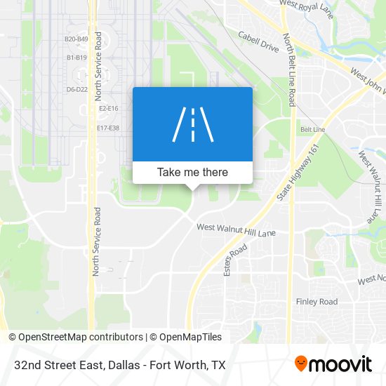 32nd Street East map