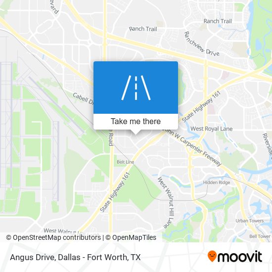 Angus Drive map