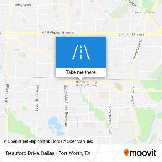 Beauford Drive map