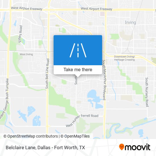 Belclaire Lane map