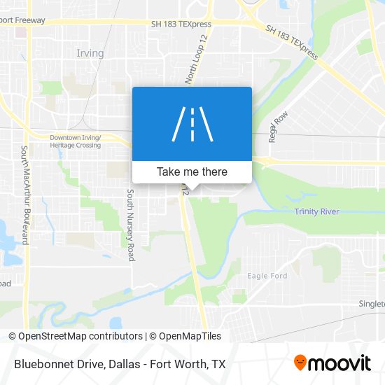 Bluebonnet Drive map