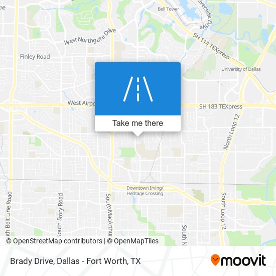 Brady Drive map