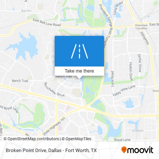 Broken Point Drive map