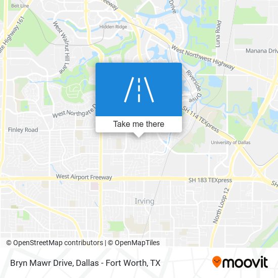 Bryn Mawr Drive map