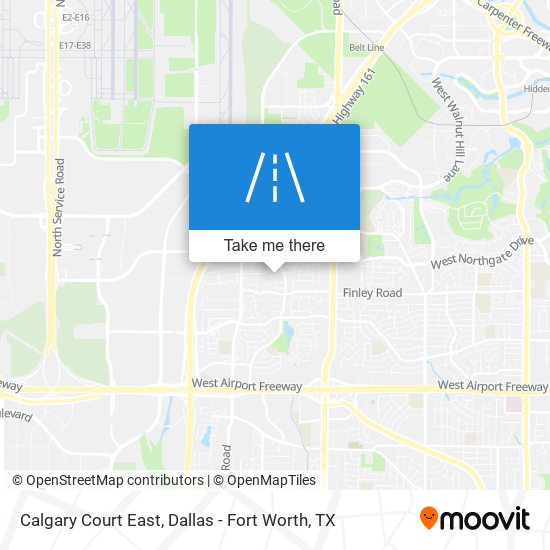 Calgary Court East map