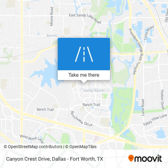 Canyon Crest Drive map