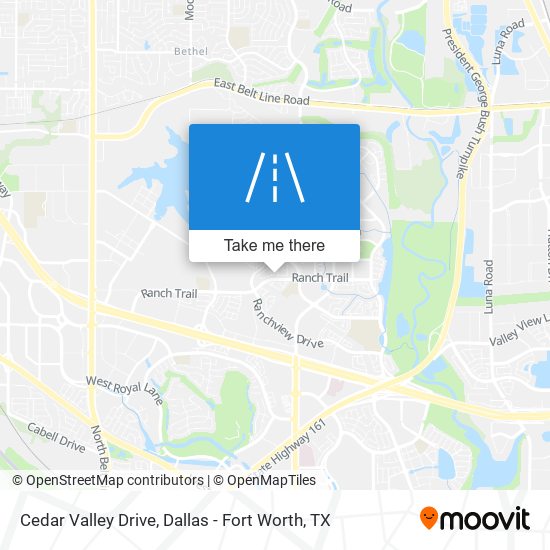 Mapa de Cedar Valley Drive