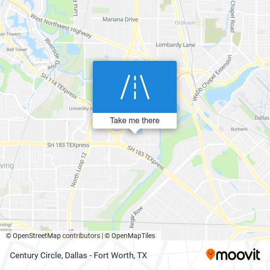 Century Circle map