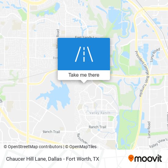 Chaucer Hill Lane map