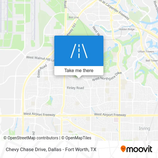 Chevy Chase Drive map