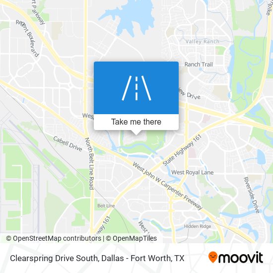 Mapa de Clearspring Drive South