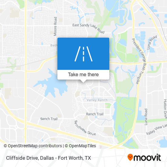 Cliffside Drive map