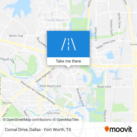 Mapa de Comal Drive