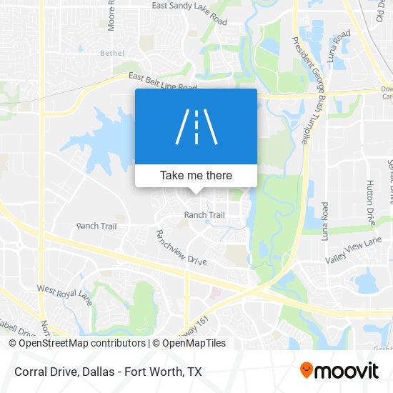 Corral Drive map