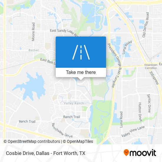 Cosbie Drive map