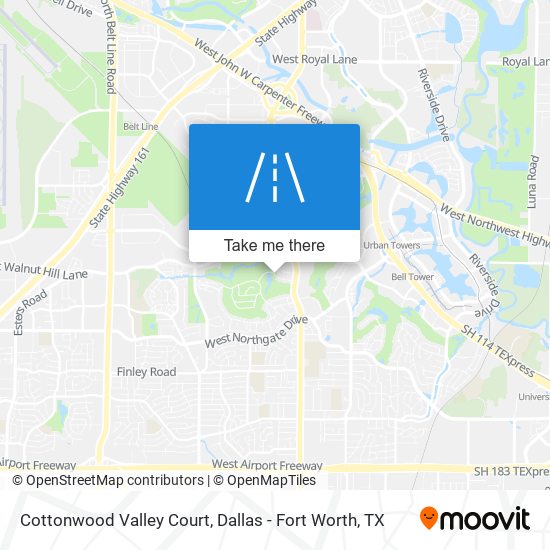 Cottonwood Valley Court map