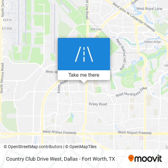 Mapa de Country Club Drive West