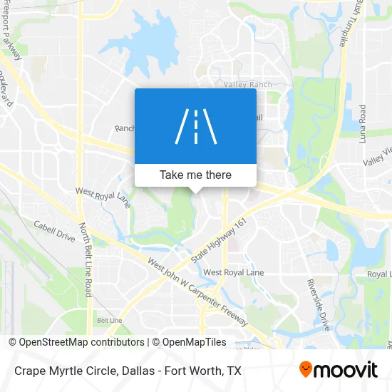 Crape Myrtle Circle map