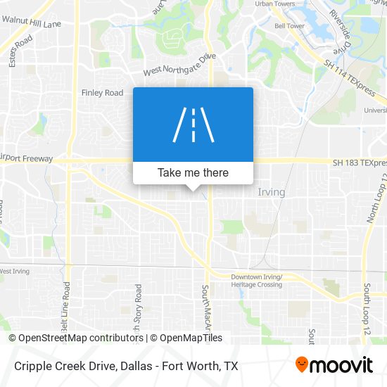 Cripple Creek Drive map