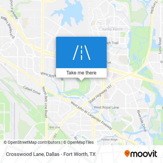 Crosswood Lane map