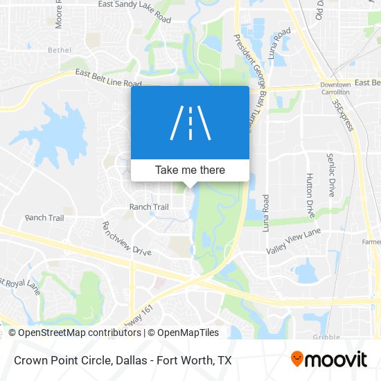 Crown Point Circle map